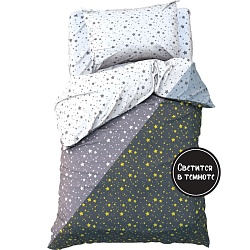 Постельное белье Этель 1,5 сп Starry sky, 143х215 см, 150х214 см, 50х70 см -1 шт, 100% хлопок, бязь, Постельное белье Этель 1,5 сп Starry sky, 143х215 см, 150х214 см, 50х70 см -1 шт, 100% хлопок, бязь 5017257