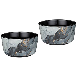 Салатники для сервировки, набор салатников lefard moon art 2 шт 11,5х6,5 см 350 мл черный 42-400