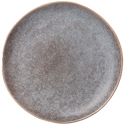 Тарелки, тарелка десертная 20,5 см коллекция glaze collection цвет:серый меланж 191-224