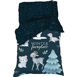 Новый год. Постельное бельё Этель 1,5 сп Winter fairytale 143х215 см, 150х214 см, 50х70 см-1 шт, бязь, 100% хлопок, Новый год. Постельное бельё Этель 1,5 сп Winter fairytale 143х215 см, 150х214 см, 50х70 см-1 шт, бязь, 100% хлопок 7655003