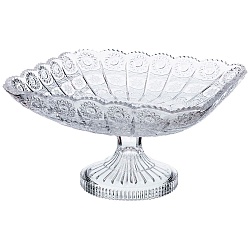 Фруктовницы и конфетницы, фруктовница на ножке muza crystal 28х28х16 см 695-026