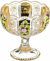 Фруктовницы и конфетницы, конфетница на ножке lefard gold glass диаметр 12,5 см высота 13 см 195-109