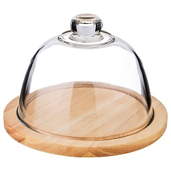 Разделочные доски, доска разделочная с крышкой agness native 20х20х1,5 см 897-085