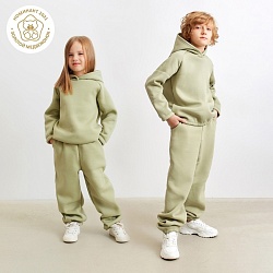 Брюки детские MINAKU: Basic Line KIDS цвет оливковый, рост 152, Брюки детские MINAKU: Basic Line KIDS цвет оливковый, рост 152 7011808