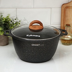 Кастрюля Granit ultra (original), 4 л, d=26 см, h=19 см, антипригарное покрытие, цвет коричневый, Кастрюля Granit ultra (original), 4 л, d=26 см, h=19 см, антипригарное покрытие, цвет коричневый 4206801