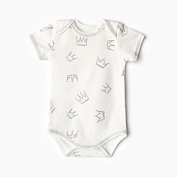 Боди Bloom Baby Короны с кор. рукавом, р. 86 см, молочный, Боди Bloom Baby Короны с кор. рукавом, р. 86 см, молочный 9932280