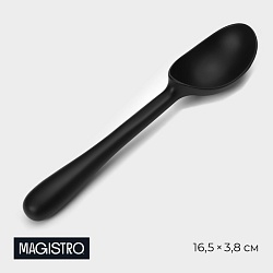 Ложка для мороженого Magistro Vantablack, 16,5x3,8 см, цвет черный, Ложка для мороженого Magistro Vantablack, 16,5x3,8 см, цвет черный 9927771