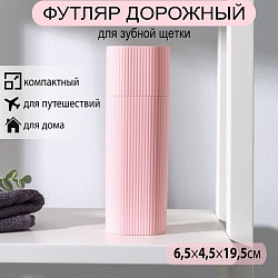 Футляр для зубной щётки и пасты, 19,5?6,5?4,5 см, цвет МИКС, Футляр для зубной щётки и пасты, 19,5?6,5?4,5 см, цвет МИКС 3783547