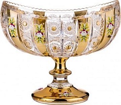 Фруктовницы и конфетницы, фруктовница на ножке lefard gold glass длина 26 см высота 22 см 195-133