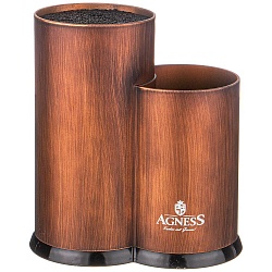 Подставки для ножей, подставка для ножей agness best универсальная,20х12х22см 911-686