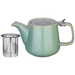 Чайники заварочные, чайник с металл.ситом и крышкой luster 500мл, 19х8,5х10см, зеленый 470-378