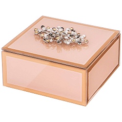 Универсальные шкатулки, шкатулка коллекция brooch цвет:бежевый 12х12х8 см 453-157