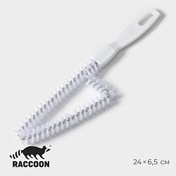 Щётка для чистки посуды и решёток-гриль Raccoon, треугольник, 24x6,5х1,5 см, цвет белый, Щётка для чистки посуды и решёток-гриль Raccoon, треугольник, 24x6,5х1,5 см, цвет белый 9668875