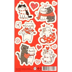 Наклейки Котики 10х16 см, Наклейки Котики 10х16 см 10221346