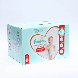 Подгузники-трусики Pampers Premium Care, 9-15 кг, 76 шт., Подгузники-трусики Pampers Premium Care, 9-15 кг, 76 шт. 7756487