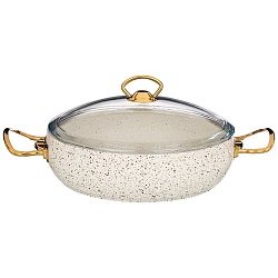 Сотейники, сотейник с антипригар. покрытием granite, серия mercury, 26х7 см, 3,2л, pfoa free 953-016
