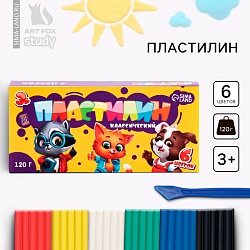 Пластилин 6 цветов мягкий 120 г «1 сентября», Пластилин 6 цветов мягкий 120 г «1 сентября» 9403313