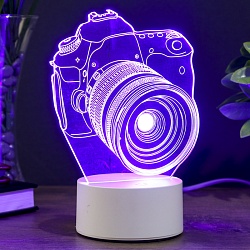 Светильник Фотоаппарат LED RGB от сети 9,5х12х17см RISALUX, Светильник Фотоаппарат LED RGB от сети 9,5х12х17см RISALUX 3852935