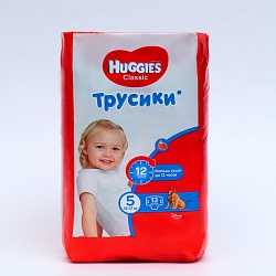 Трусики-подгузники Huggies Classic 5 (13-17кг) 13 шт., Трусики-подгузники Huggies Classic 5 (13-17кг) 13 шт. 7516258