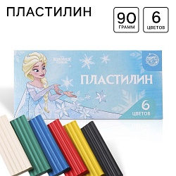 Пластилин 6 цветов 90 г «Эльза», Холодное сердце, Пластилин 6 цветов 90 г «Эльза», Холодное сердце 5059062