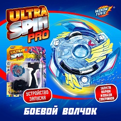 Волчок ULTRA SPIN PRO, с устройством для запуска и ручкой, цвет МИКС, Волчок ULTRA SPIN PRO, с устройством для запуска и ручкой, цвет МИКС 4437960